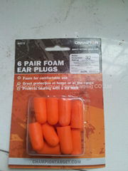 PU foam earplug with blister package