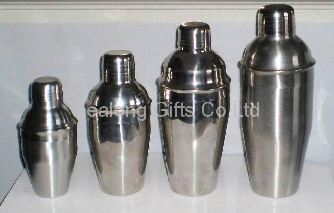 304 Promotion Silver Stainless Steel Cocktail Shaker