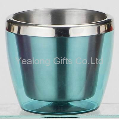 Plastic Outer Stainless Double Wall Champagne Ice Bucket 2