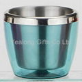 Plastic Outer Stainless Double Wall Champagne Ice Bucket 2