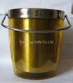 Plastic Outer Stainless Double Wall Champagne Ice Bucket 4