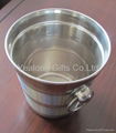 Earring design handle Stainless Steel Wine Ice Bucket 2