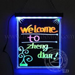 Frameless Hanging LED Welcome Board for Advertising