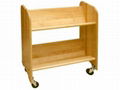 Wooden Book Cart (BPC-1001) 1