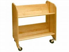 Wooden Book Cart (BPC-1001)