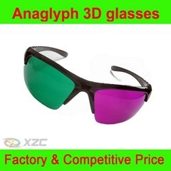 Magenta Green 3D Glasses