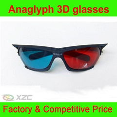 3D Plastic Anaglyph Glasses
