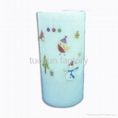 LED flameless decorative pillar candles