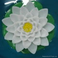 plastic led artificial floating flower