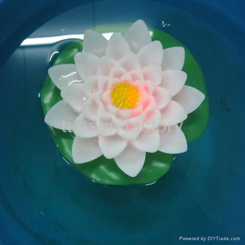 plastic led artificial floating flower 2