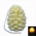 led battery operated pinecone wax