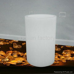 plastic pillar battery led wax candle