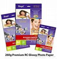 260GSM High Glossy Inkjet Photo Paper(RC-base)   3