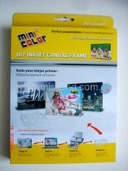 DIY Inkjet cotton canvas frame (no need software)