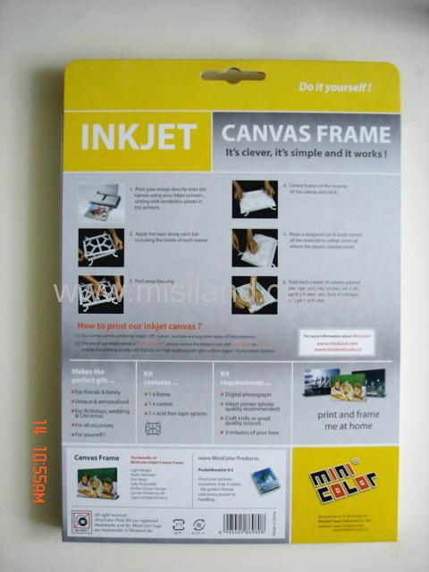 DIY Inkjet cotton canvas frame (no need software) 3