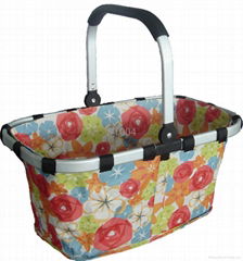 Foldable carry basket