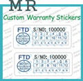 Custom Warranty stickers 4