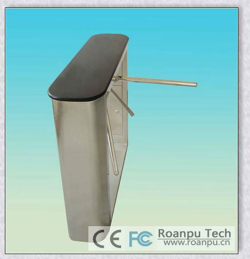 RFID stainless steel bi-direction waist height automatic tripod turnstile gate 4