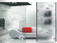 Decorative Glass Partition