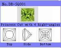 Square Cubic Zirconia Stones_5*5MM_Fast Shipping_Manufacturer Directly Sales