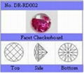 Round Checker Cubic Zirconia Stones_6MM_Fast Shipping_Manufacturer Directly Sale