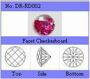 Round Checker Cubic Zirconia Stones_6MM_Fast Shipping_Manufacturer Directly Sale