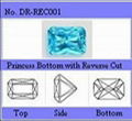Rectangular Cubic Zirconia Stones_4*6MM_Fast Shipping_Manufacturer Directly Sale 1