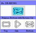 Rectangular Cubic Zirconia