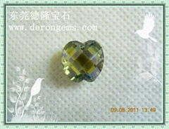 Apple Checker Cubic Zirconia Gemstones Pendants_Manufacturer Directly Sales