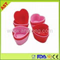 silicone heart shape cake mould