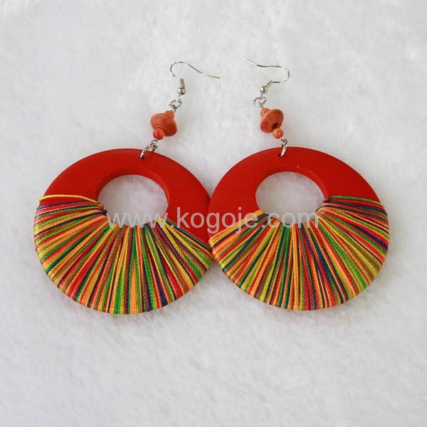 Fashion wood earring