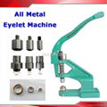 All Metal Manual Grommet Press Machine+3 Size Die Mould+1100 Eyelet Banner 1