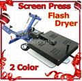 2  Color 1 Station Screen Press with Flash Dryer 1