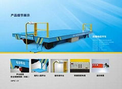 Low pressure rail power supply motorized transfer car