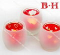 BH80030 glass tealight holder