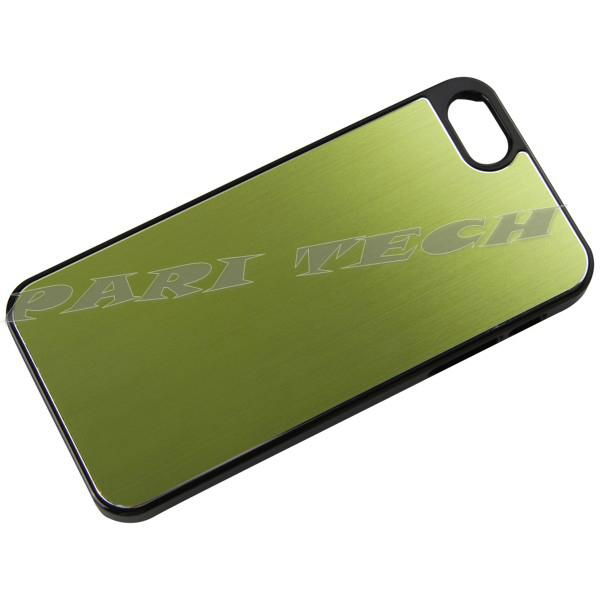 iPhone5 Case Green Brushed Metal Aluminum Chrome Hard Back Skin Case Cover  2