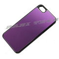 iPhone5 Purple Brushed Metal Aluminum Chrome Hard Back Skin Case for iPhone 5 2