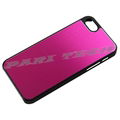 Fuschia Brushed Metal Aluminum Chrome Hard Back Skin Case Cover for iPhone 5 2