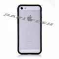 iPhone5 Case Black TPU Silicone Bumper Frame Case Cover w/ Volume Button  2