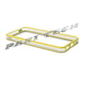 iPhone5 Case Yellow TPU Silicone Bumper Frame Case Cover w/ Volume Button  1
