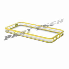 iPhone5 Case Yellow TPU Silicone Bumper Frame Case Cover w/ Volume Button 