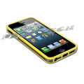 iPhone5 Case Yellow TPU Silicone Bumper Frame Case Cover w/ Volume Button  4