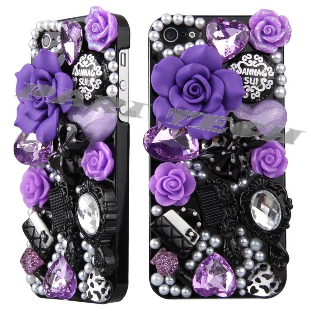 iPhone4/4S Case Bring pearl crystal diamond case  3