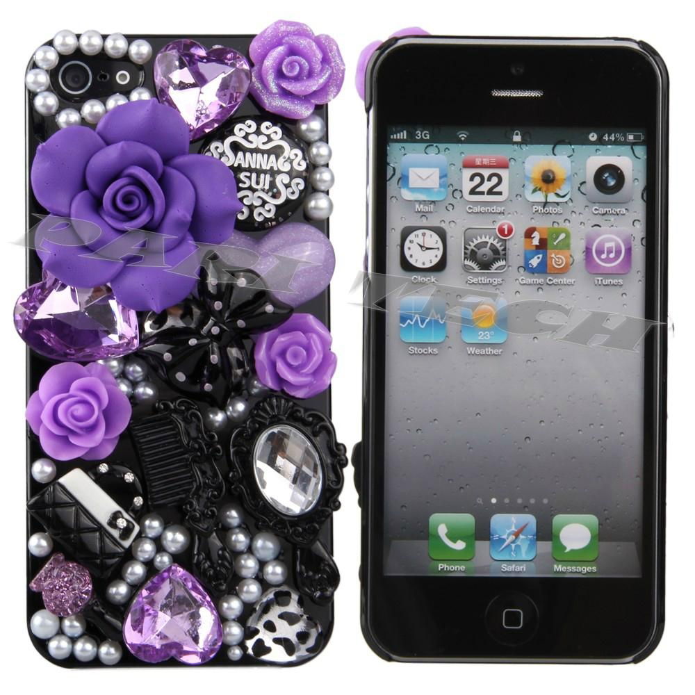 iPhone4/4S Case Bring pearl crystal diamond case  5