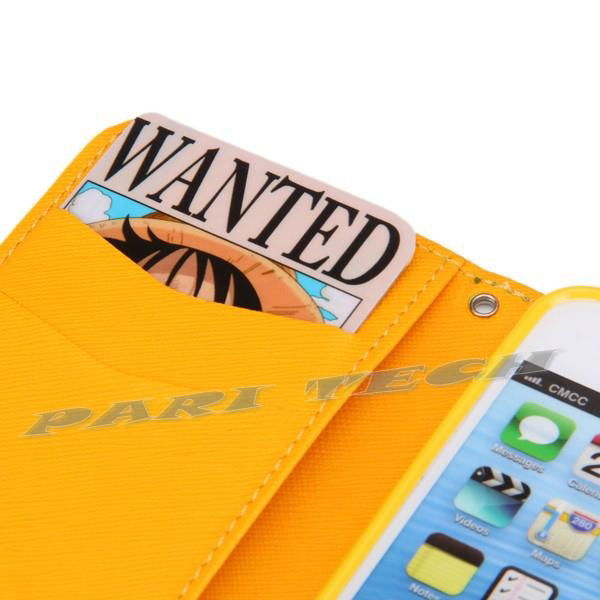 iPhone 5 Case Leather Flip Wallet Case Cover Pouch w ID Credit Card Slot  3