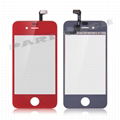 iPhone 4 Touch Screen Red LCD Touch Screen Glass Digitizer Replacement 1