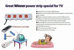 Special Power Socket For TV With Remote Control
