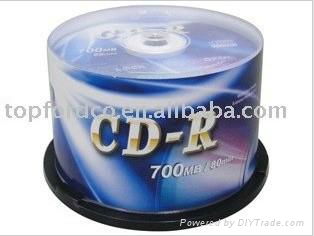 CD-R 52X A+ GRADE in 50pcs cake box package with banner and top label 