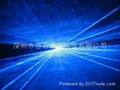 single blue animation laser light 4