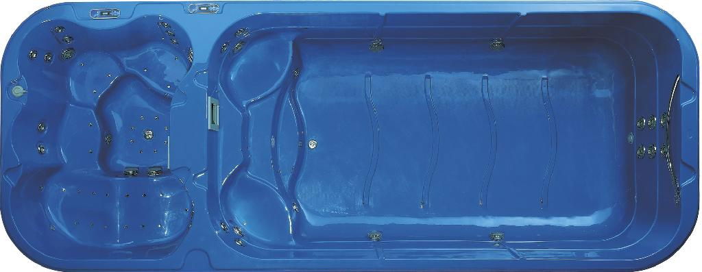 Balboa system America acrylic hot selling swimming pool/swim spa/pool(M-3323) 2